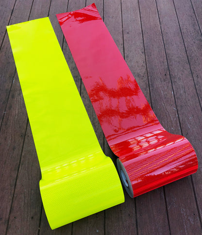 Orafol Oralite Reflective Tape Fire Trucks Red Lime