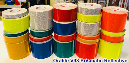 1"-6" Oralite V98 "GREEN" Conformable Prismatic Reflective Tape
