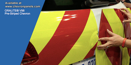 Two Piece Chevron Panel Kits - LIME and RED V98 Combo – Red, Lime