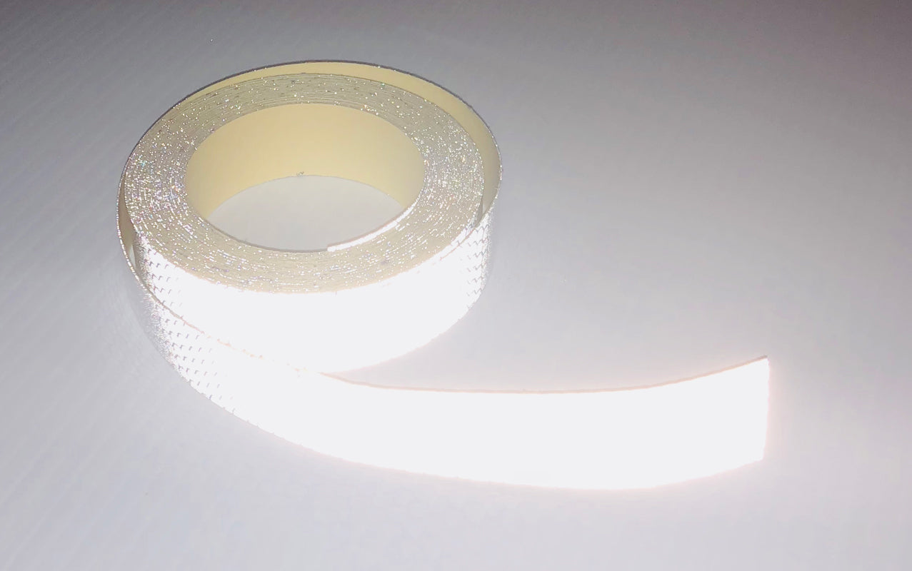Reflective Hard Hat - 1" (Stretchable) High Intensity Tape - 30' & 150' Rolls