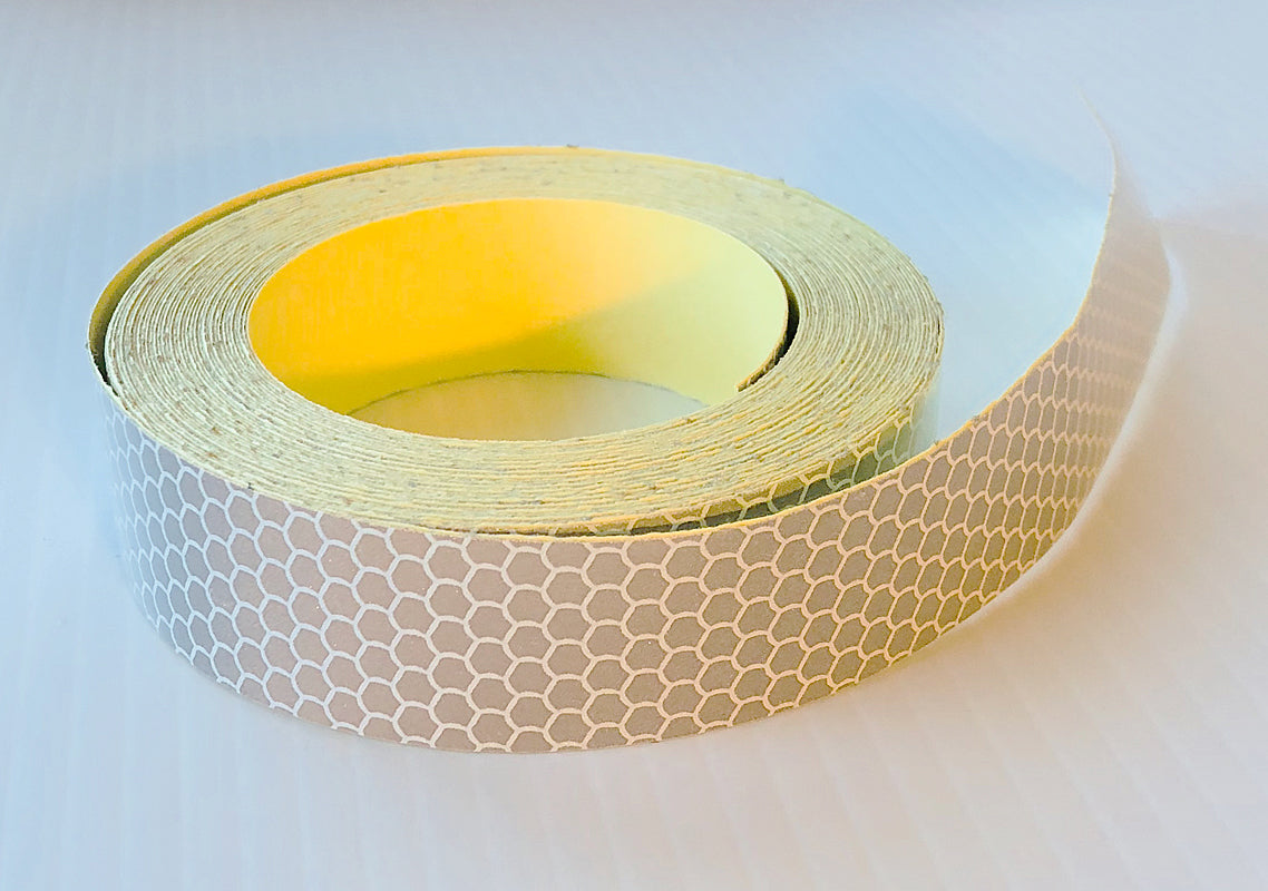 Reflective Hard Hat - 1" (Stretchable) High Intensity Tape - 30' & 150' Rolls