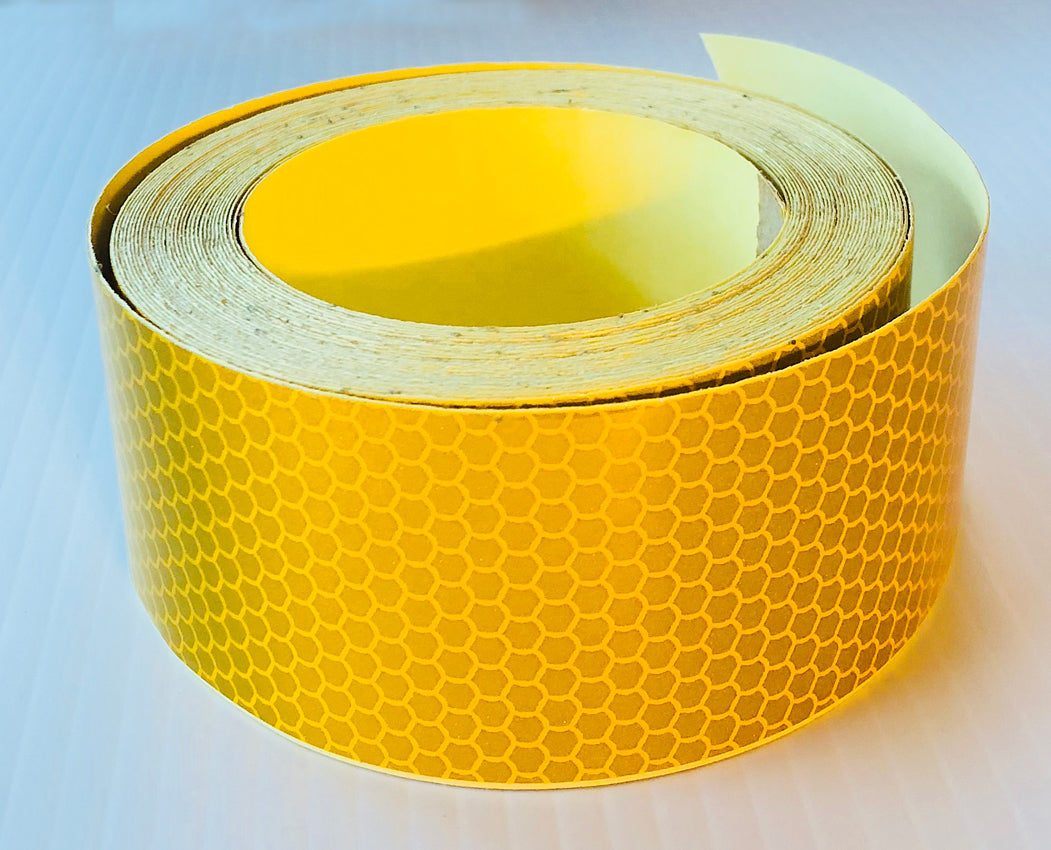 Reflective Hard Hat - 2" (Stretchable) High Intensity Tape - 30' & 150' Rolls
